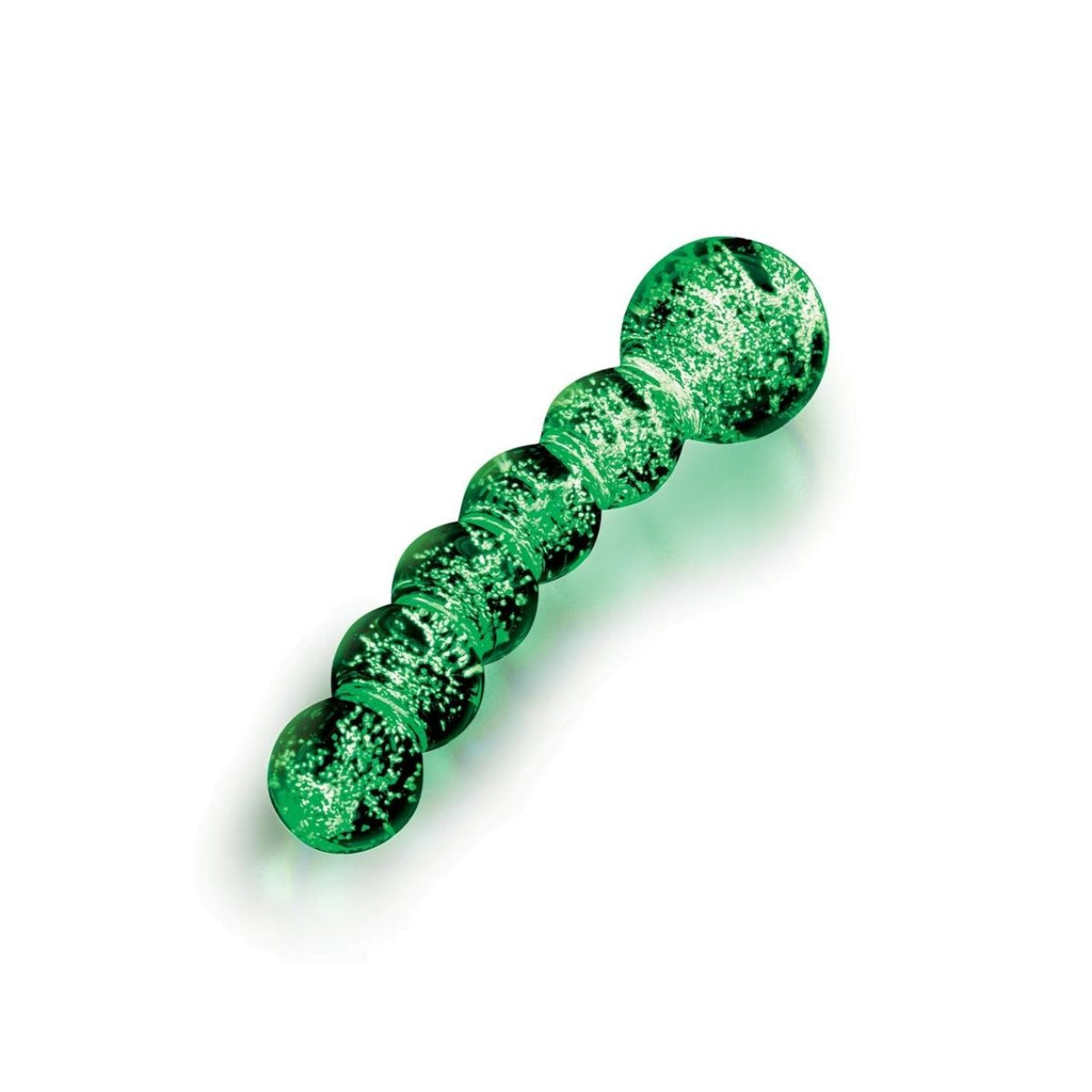 Whipsmart Glow In The Dark Glass Beaded Butt Plug 5.5 Inch