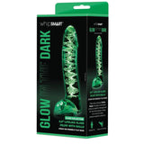 Whipsmart Glow In The Dark Glass Dildo With Balls 5.5 Inch