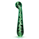 Whipsmart Glow In The Dark Glass Bulbous Dildo With Curved Tip 6.5 Inch