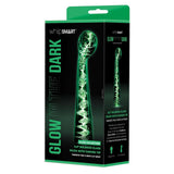 Whipsmart Glow In The Dark Glass Bulbous Dildo With Curved Tip 6.5 Inch