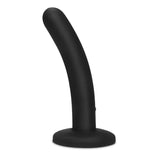 Whipsmart Slimline Silicone Rechargeable Vibrating Dildo Black 5 Inch