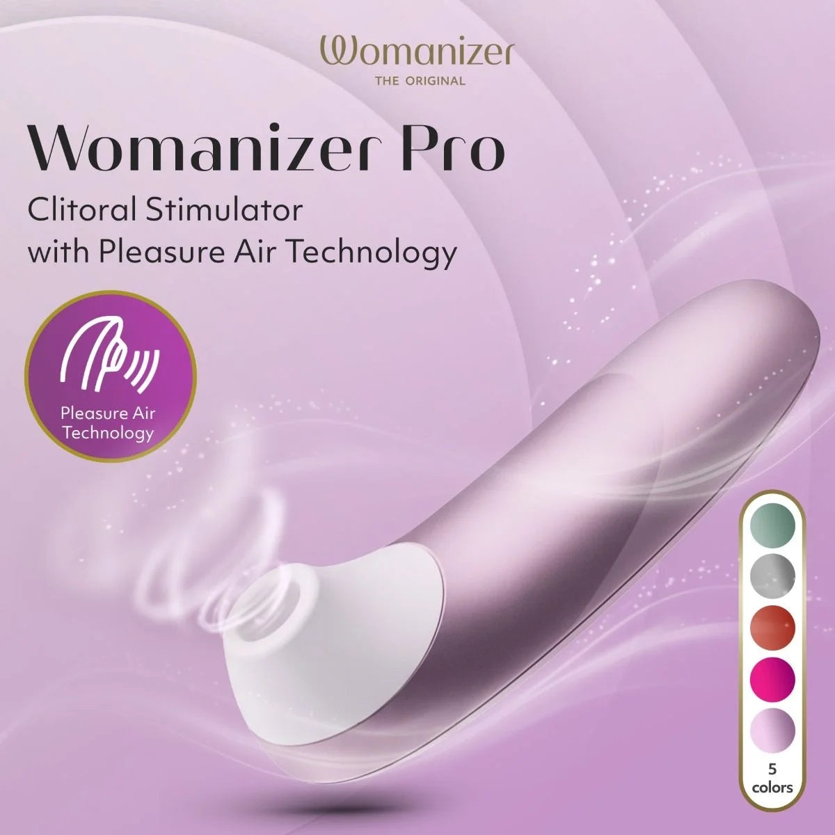 Womanizer Pro Clitoral Stimulator Lilac
