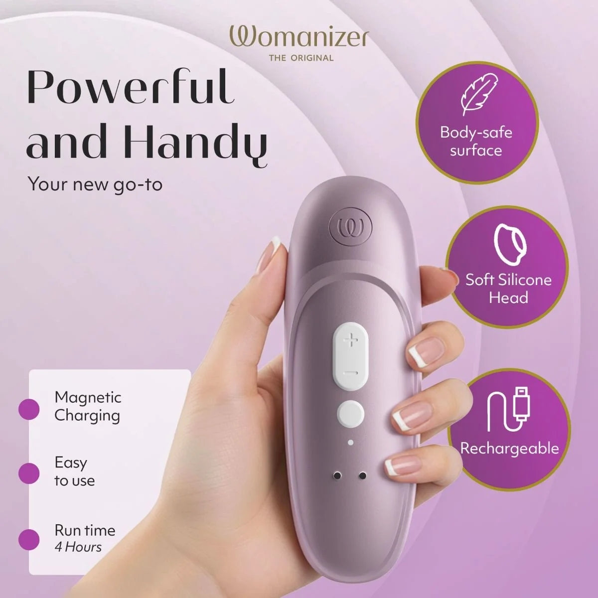 Womanizer Pro Clitoral Stimulator Lilac