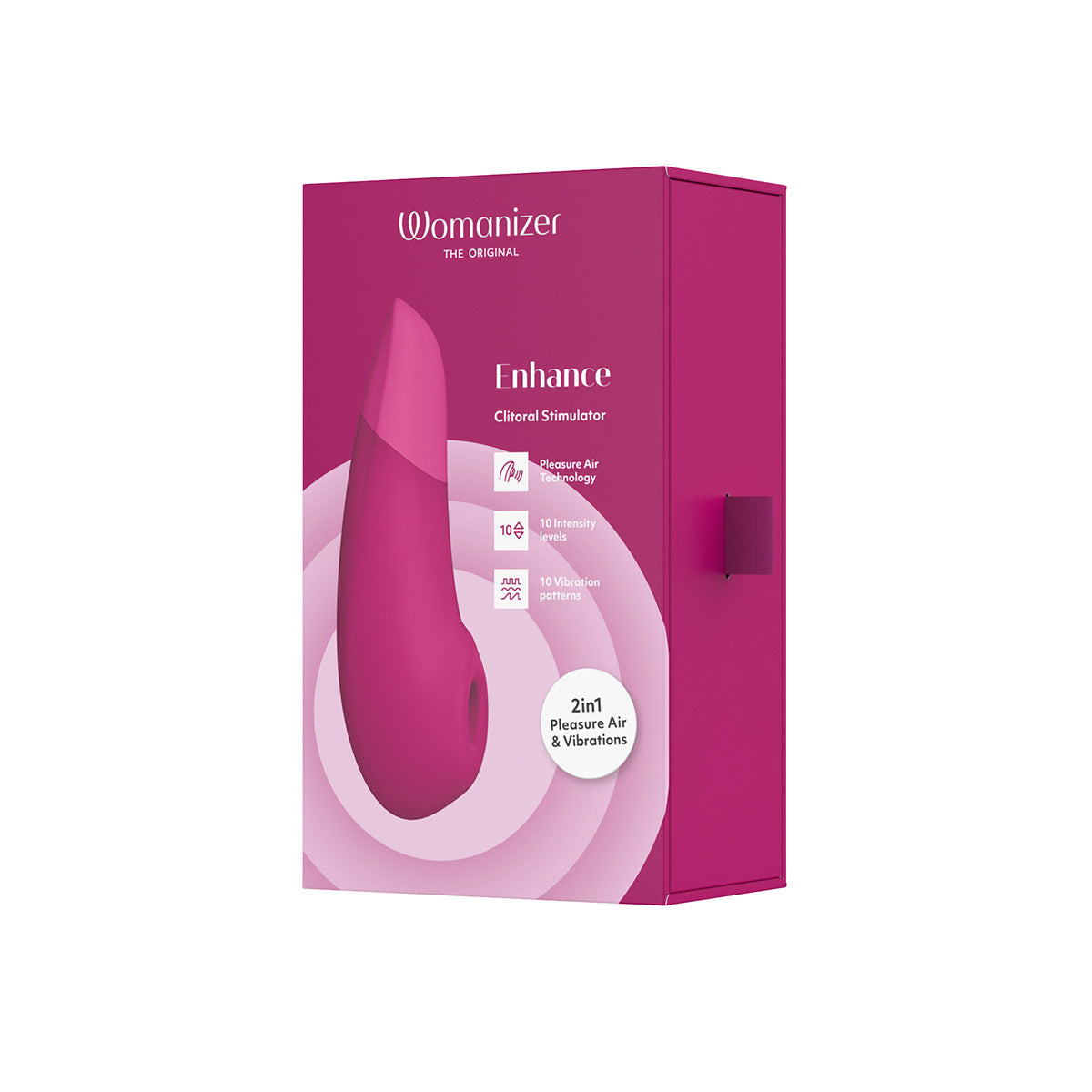 Womanizer Enhance Clitoral Stimulator Vibrator Pink