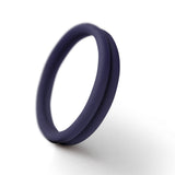 You Love Me You & Me Double Stamina Cock Ring Blue