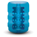 Zolo Back Door Beaded Texture Pocket Stroker Masturbator Blue