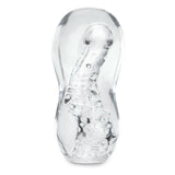 Zolo Gripz Wavy Squeezable Stroker Masturbator Clear