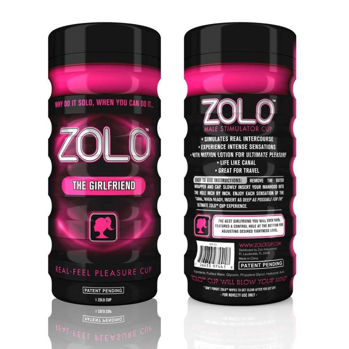 Zolo The Girlfriend Cup Masturbator Pink