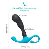 b-Vibe P-Spot Curl Hands-Free Curved Prostate Massager Black Blue