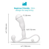 b-Vibe P-Spot Slim Hands-Free Slimline Prostate Massager White