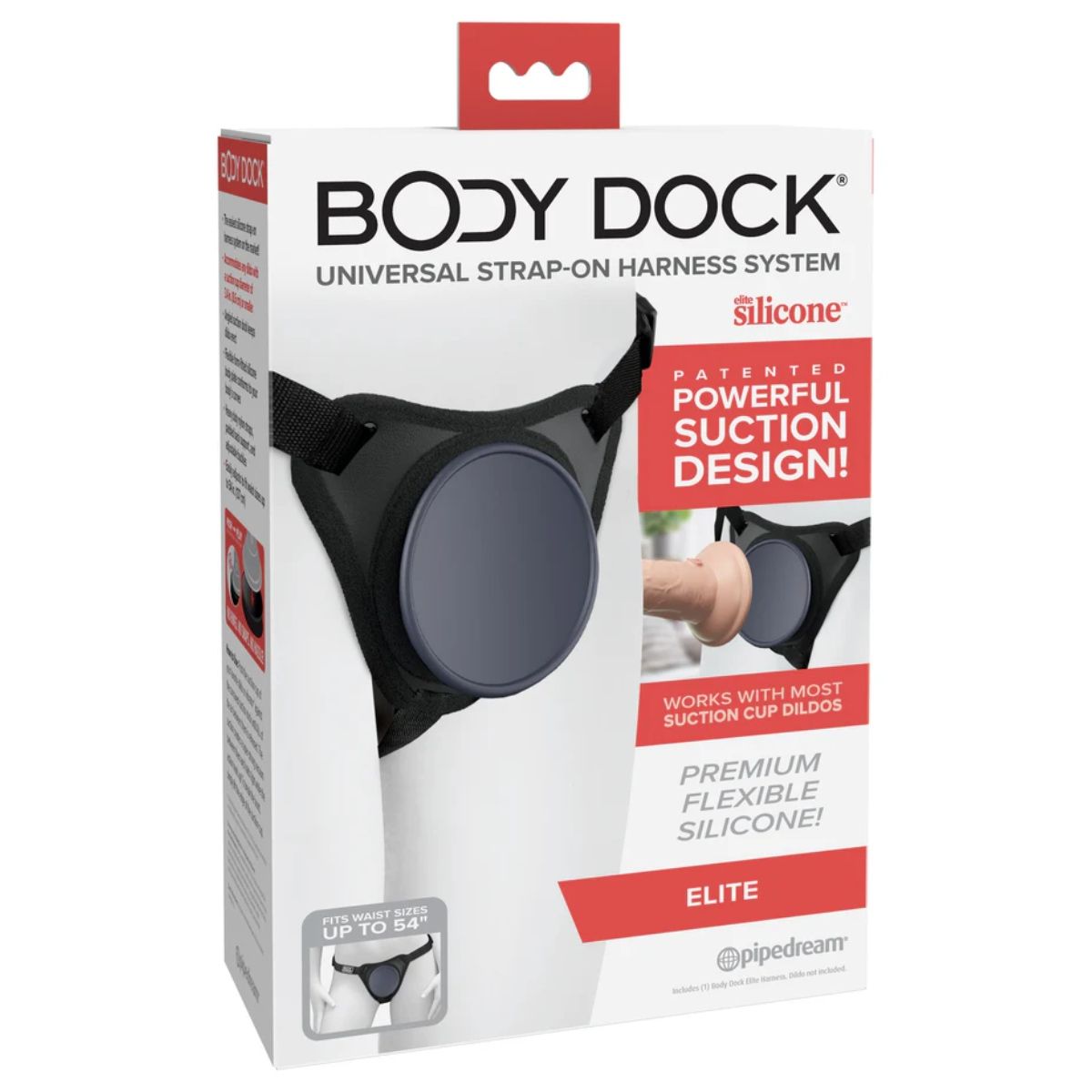 Body Dock Elite Strap On Harness Black