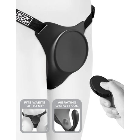 Body Dock G-Spot Pro Strap On Harness Black