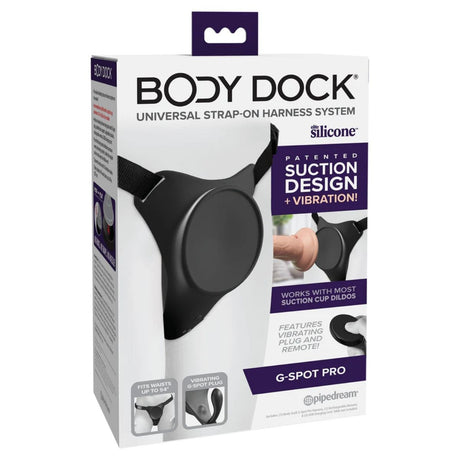 Body Dock G-Spot Pro Strap On Harness Black