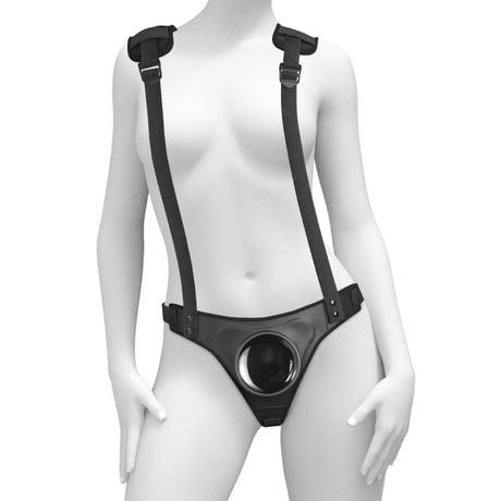 Body Dock Strap On Suspender Harness Black