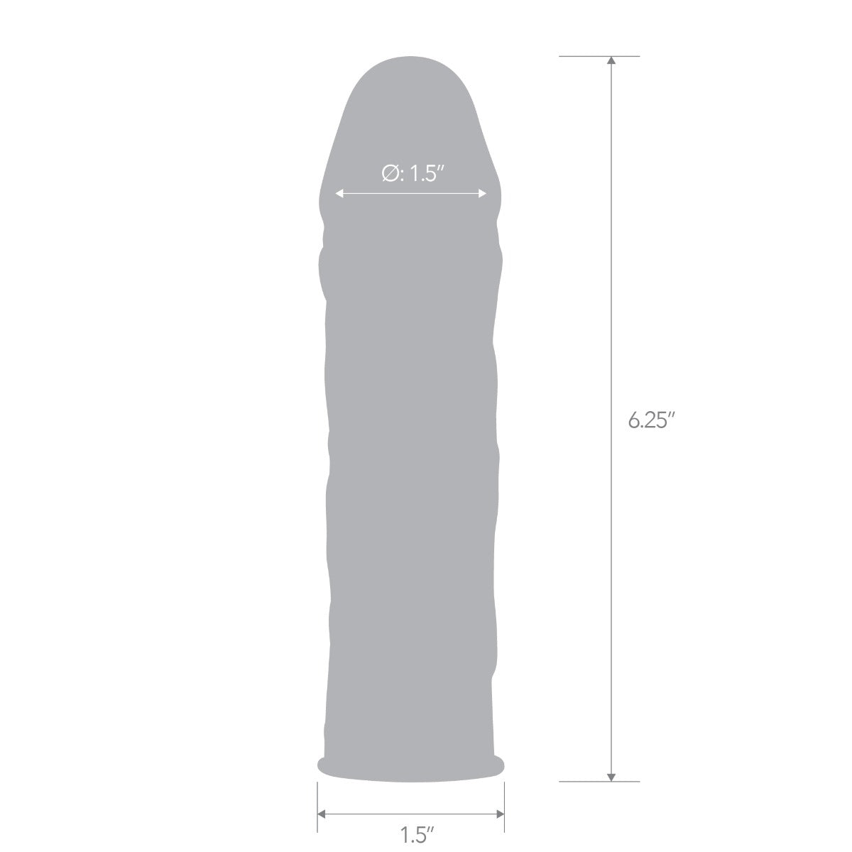Blue Line Realistic Penis Extension Sleeve Clear 6.25 Inch