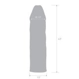 Blue Line Realistic Penis Extension Sleeve Clear 6.5 Inch