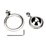 Blue Line Mini Cock Micro Chastity Cage Silver