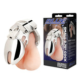 Blue Line Cock Humiliation Chastity Cage Silver Small 2.75 Inch