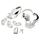 Blue Line Cock Humiliation Chastity Cage Silver Small 2.75 Inch