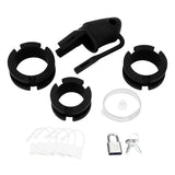 Blue Line Silicone Cock Cage With Ball Divider Black Small 2 Inch