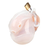 Blue Line Full Restraint Silicone Cock And Balls Chastity Device White