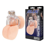 Blue Line Acrylic See Thru Mini Cock Micro Chastity Cage Clear