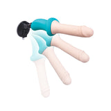b-Vibe Thrusting Dildo Machine Pink Blue