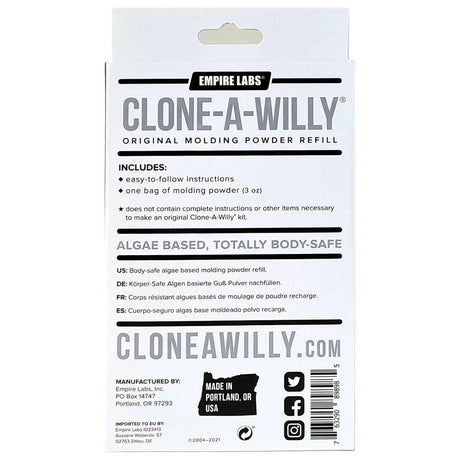 Clone A Willy Moulding Powder Refill 85g - Simply Pleasure