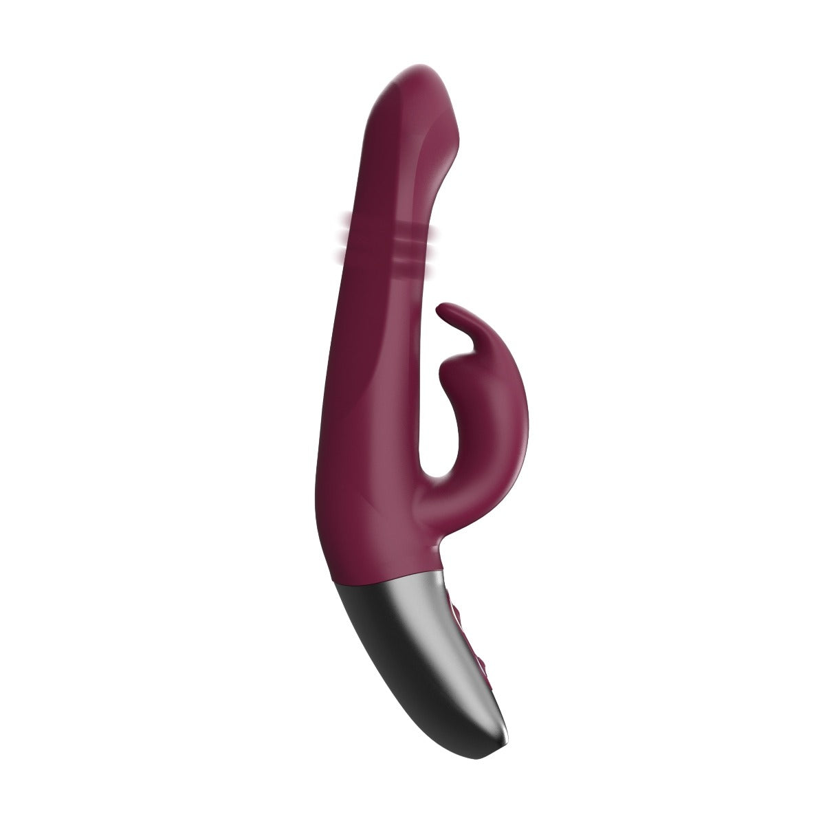 Titanz Rotating Rechargeable Rabbit With Clit Stimulation Purple 5 Inch