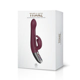 Titanz Rotating Rechargeable Rabbit With Clit Stimulation Purple 5 Inch