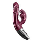 Titanz Rotating Rechargeable Rabbit With Clit Stimulation Purple 3.5 Inch