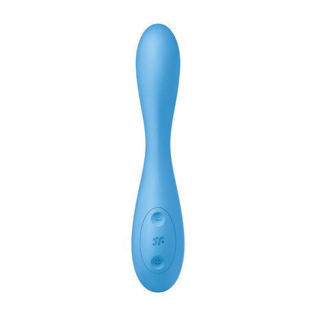 Rear View Product - Satisfyer G-Spot Flex 4 Plus Multi Vibrator App Connect Blue