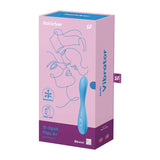 Front View Packaging - Satisfyer G-Spot Flex 4 Plus Multi Vibrator App Connect Blue