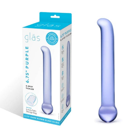 Glas G-Spot Tickler Dildo Purple 6.75 Inch - Simply Pleasure