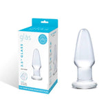 Glas Butt Plug Clear 3.5 Inch - Simply Pleasure