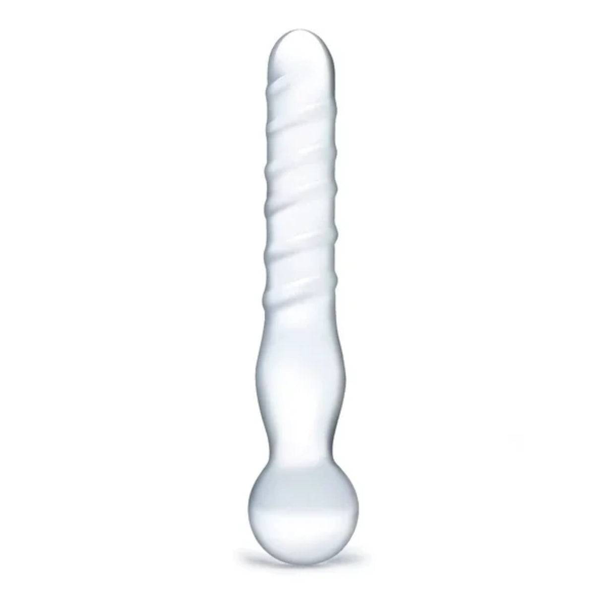 Glas Joystick Dildo Clear 8 Inch - Simply Pleasure