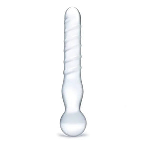 Glas Joystick Dildo Clear 8 Inch - Simply Pleasure