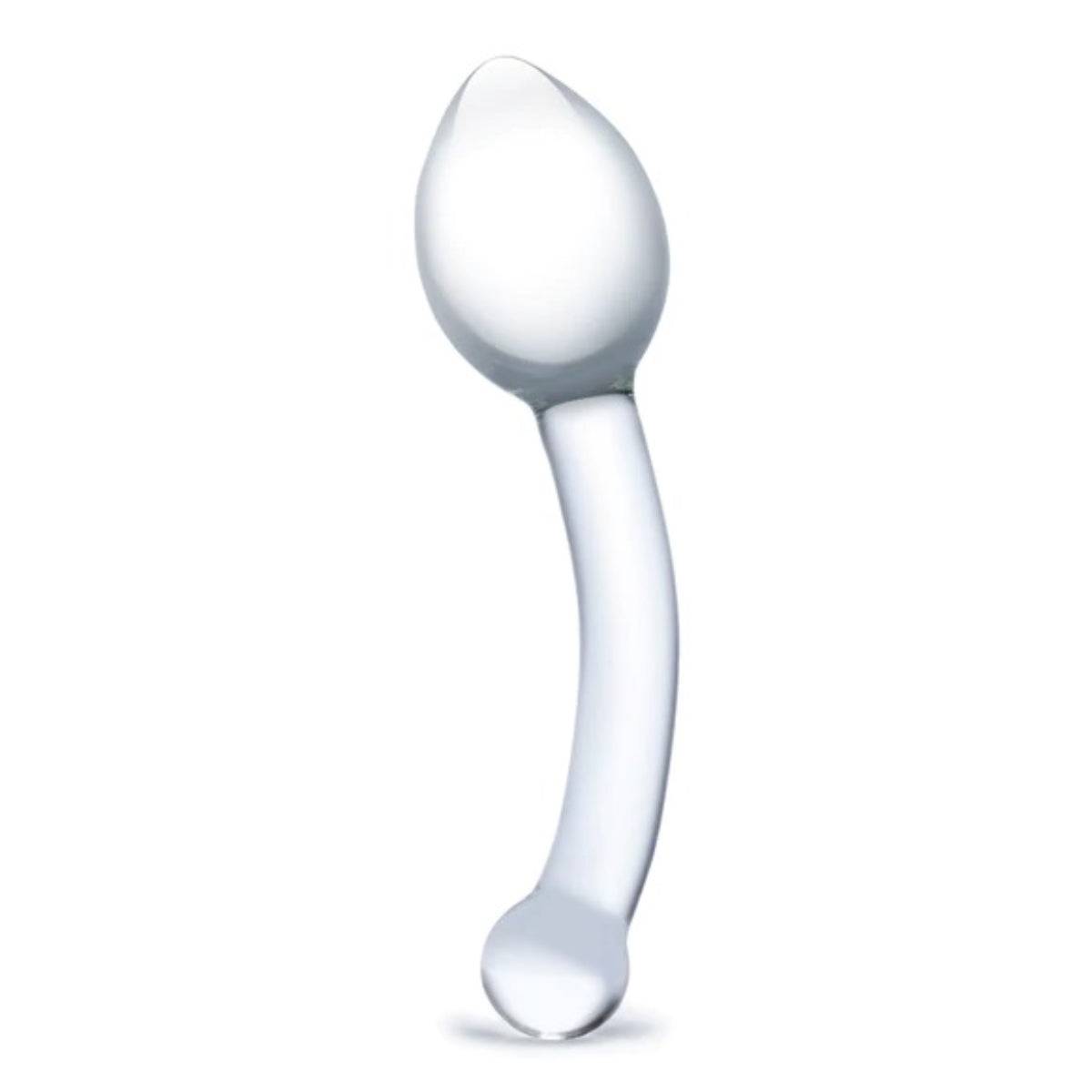 Glas Pure Indulgence Anal Slider Butt Plug Clear 8 Inch - Simply Pleasure