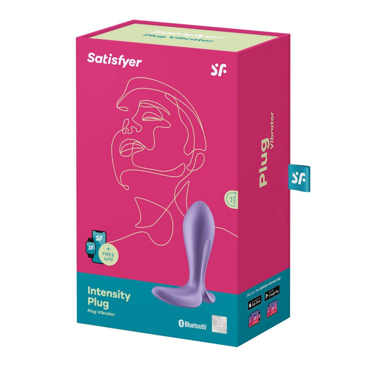 Satisfyer Intensity Vibrating Butt Plug Purple