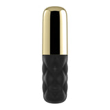 Satisfyer Lovely Honey Silicone Bullet Vibrator With Cap Black Gold