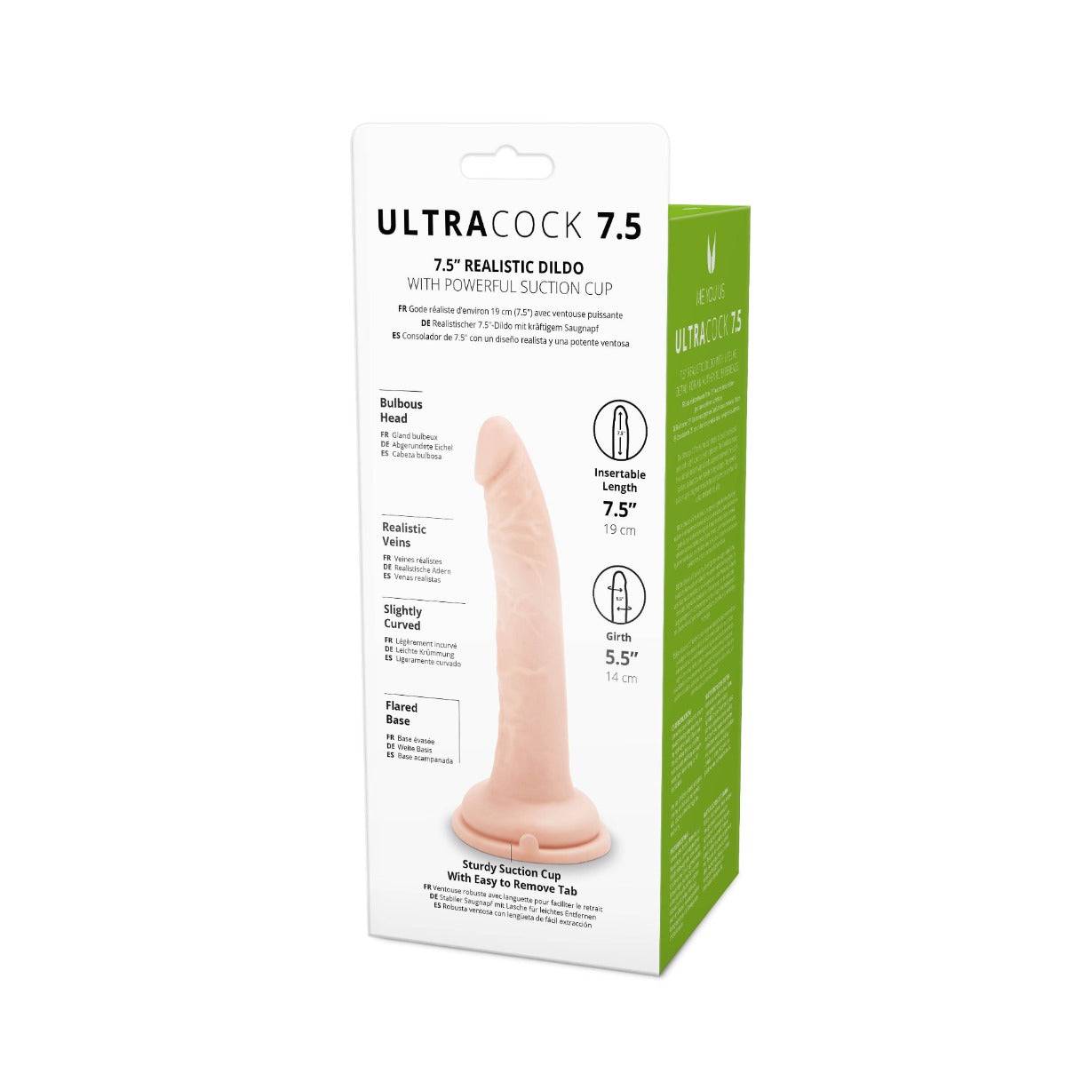 Me You Us Ultra Cock Realistic Dildo 7.5 Inch - Simply Pleasure