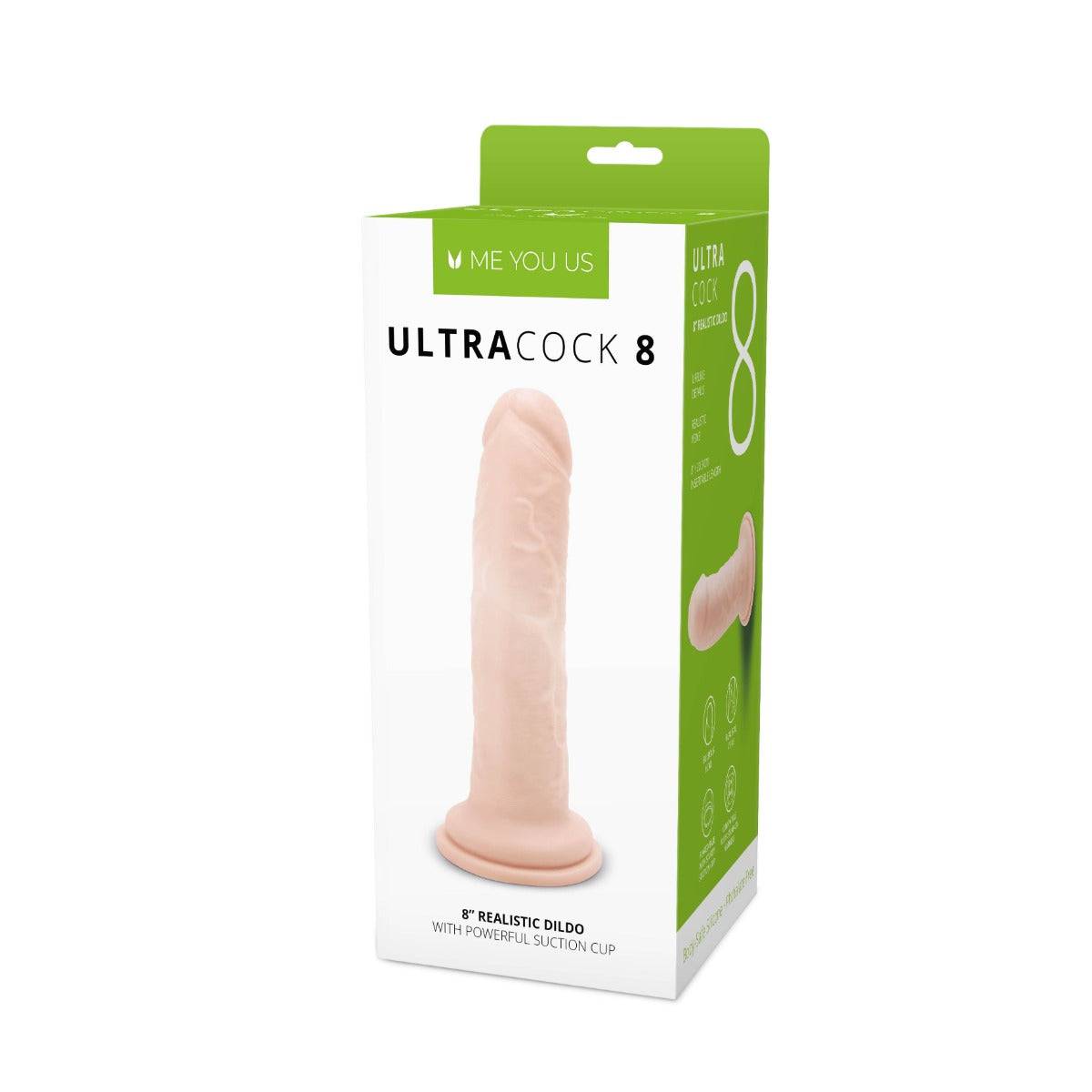 Me You Us Ultra Cock Realistic Dildo 8 Inch - Simply Pleasure