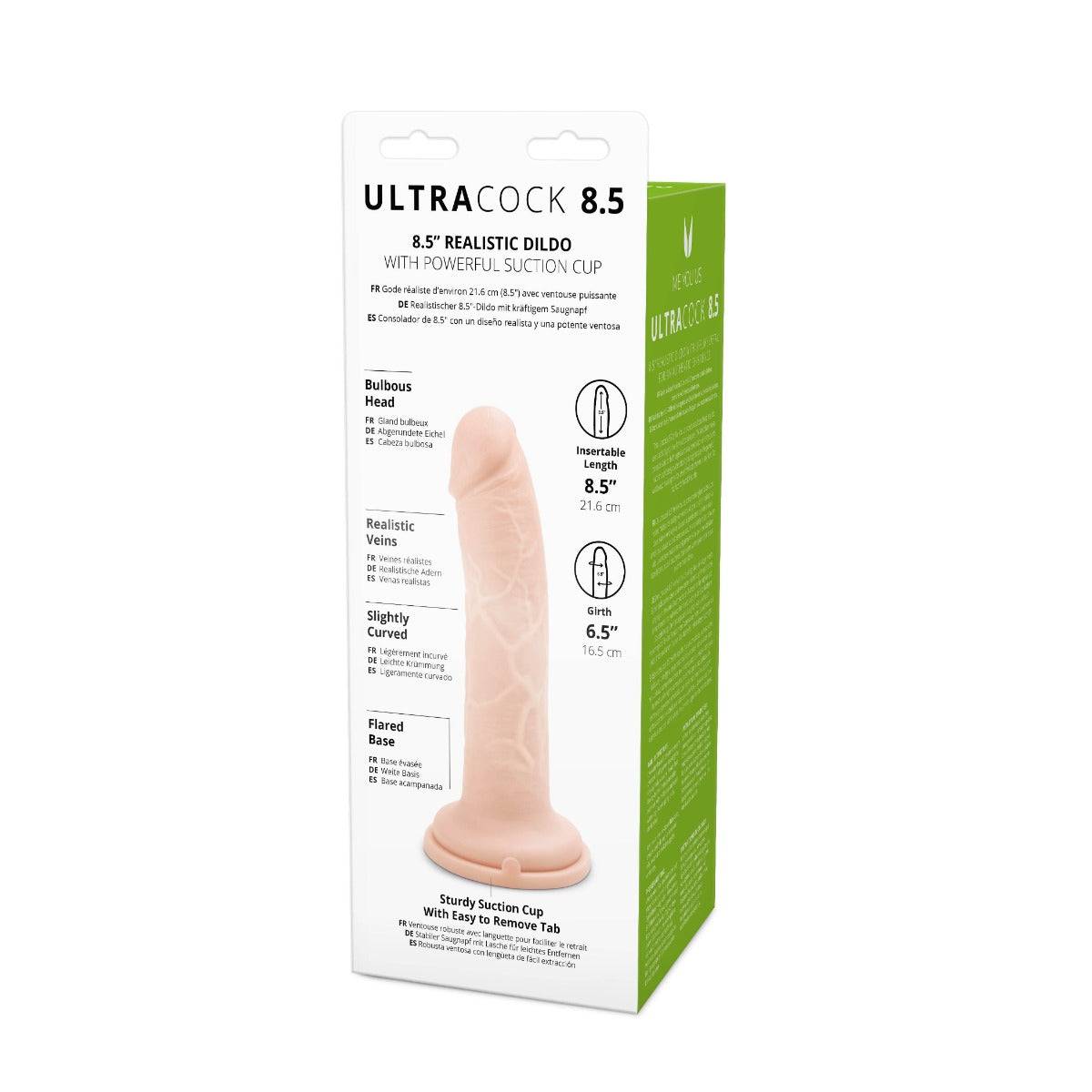 Me You Us Ultra Cock Realistic Dildo 8.5 Inch - Simply Pleasure