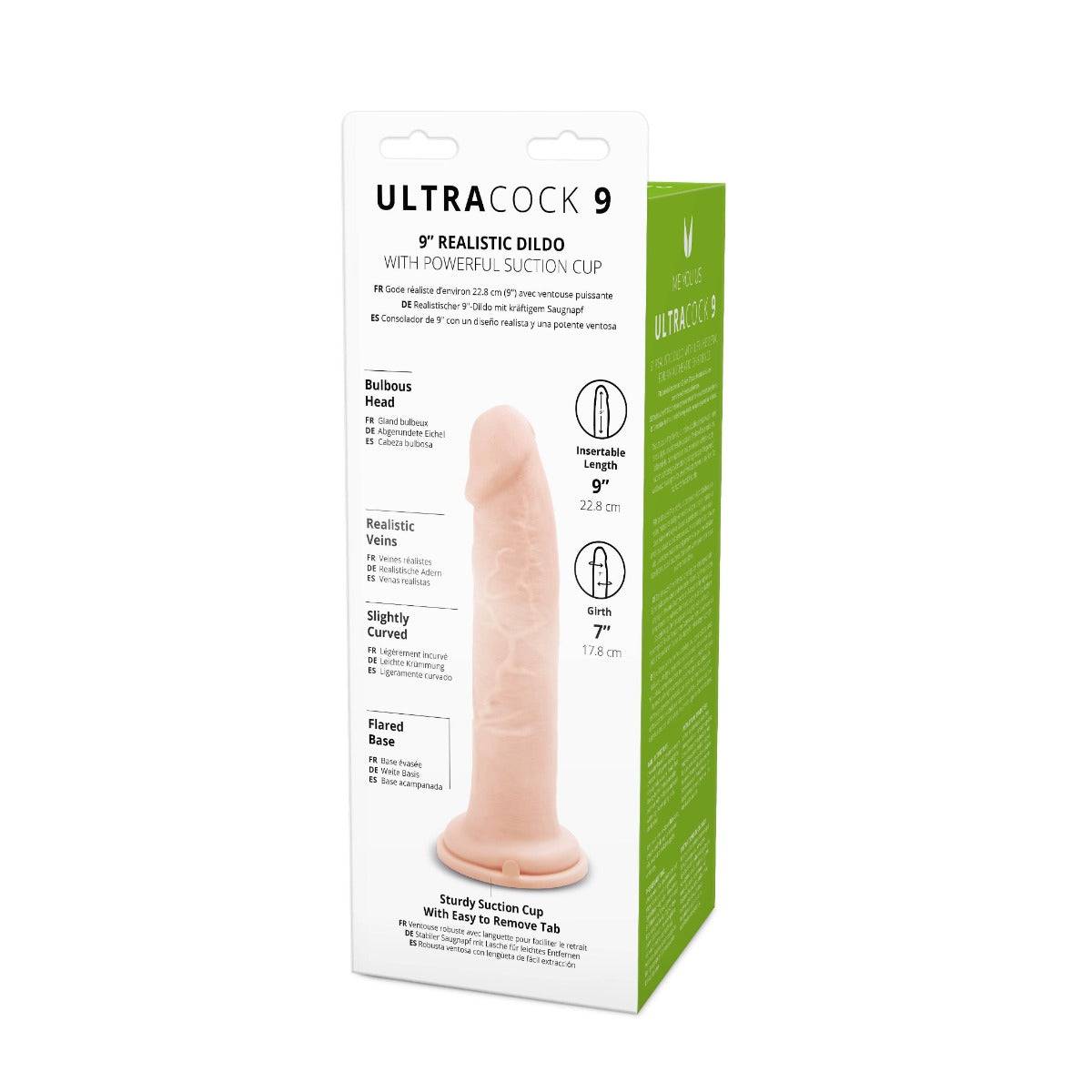 Me You Us Ultra Cock Realistic Dildo 9 Inch - Simply Pleasure