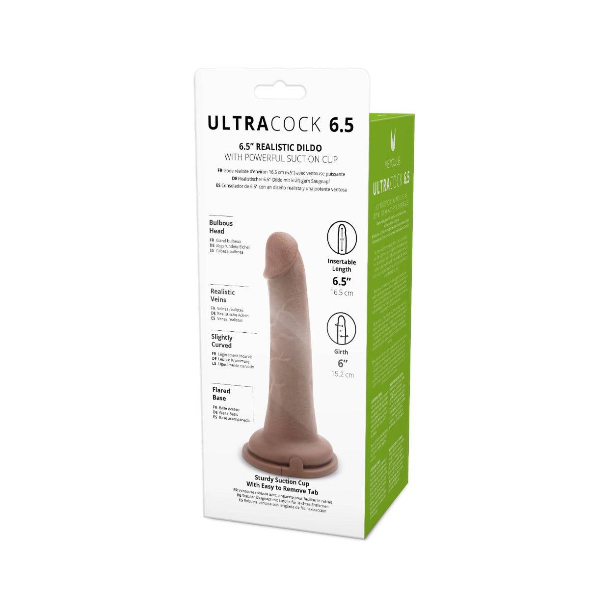 Me You Us Ultra Cock Caramel Realistic Dildo 6.5 Inch - Simply Pleasure