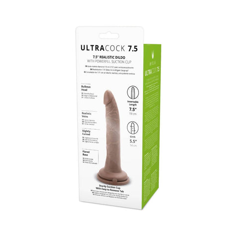 Me You Us Ultra Cock Caramel Realistic Dildo 7.5 Inch - Simply Pleasure