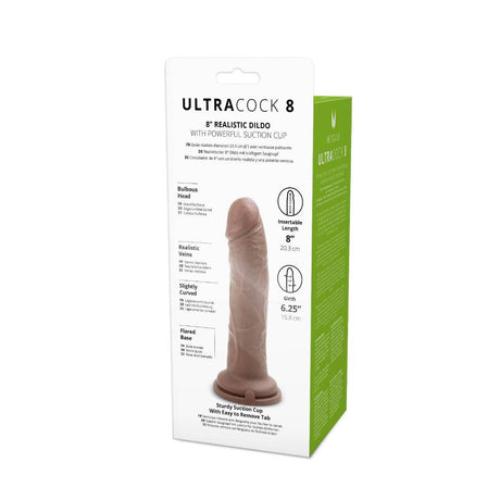 Me You Us Ultra Cock Caramel Realistic Dildo 8 Inch - Simply Pleasure