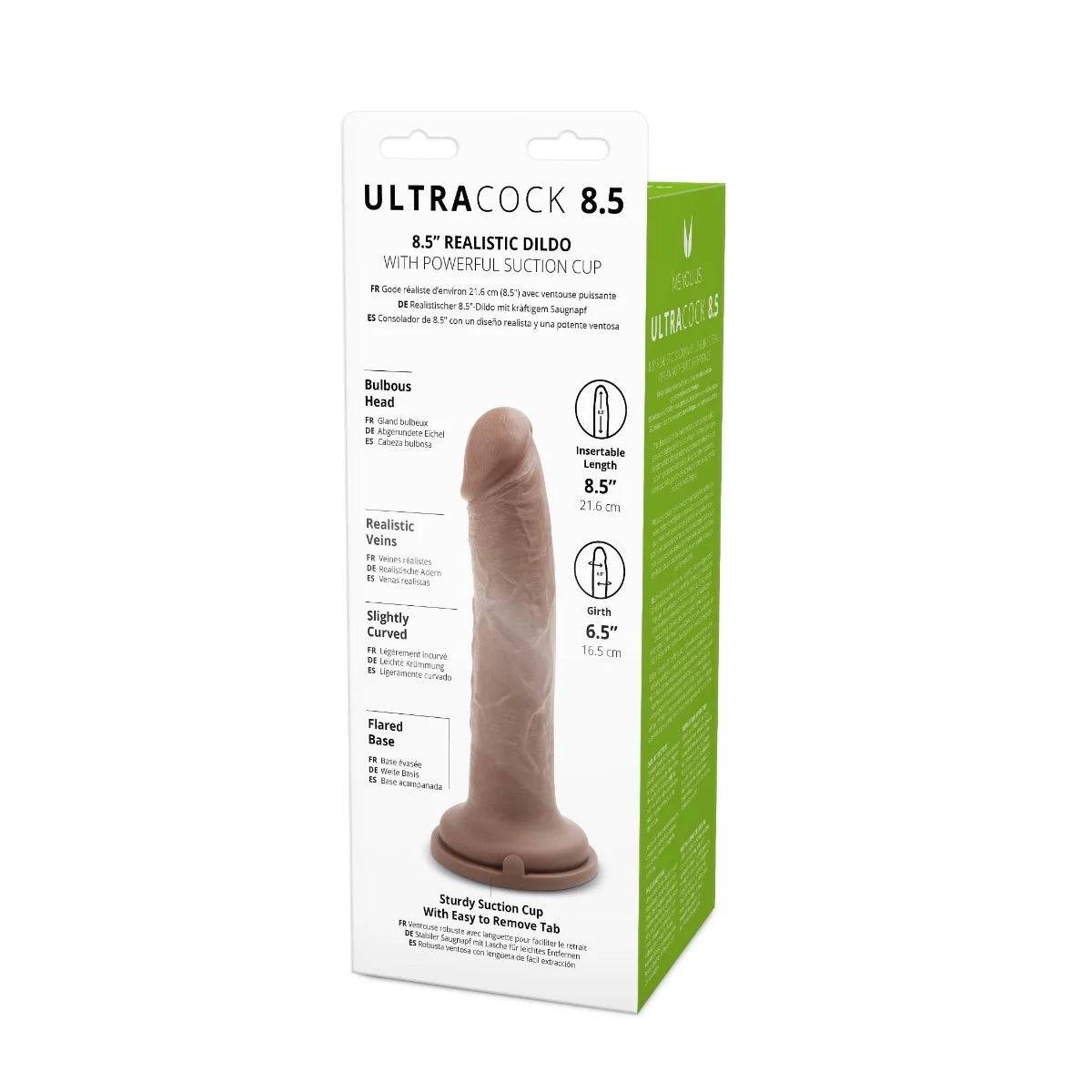 Me You Us Ultra Cock Caramel Realistic Dildo 8.5 Inch - Simply Pleasure