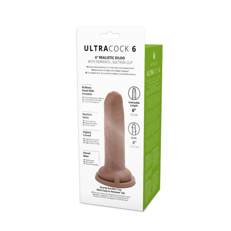 Me You Us Uncut Ultra Cock Caramel Realistic Dildo 6 Inch - Simply Pleasure