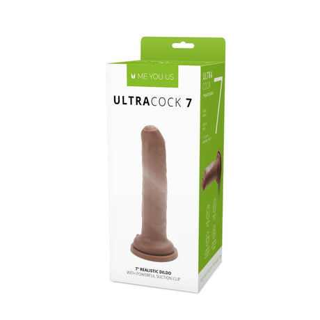 Me You Us Uncut Ultra Cock Caramel Realistic Dildo 7 Inch - Simply Pleasure